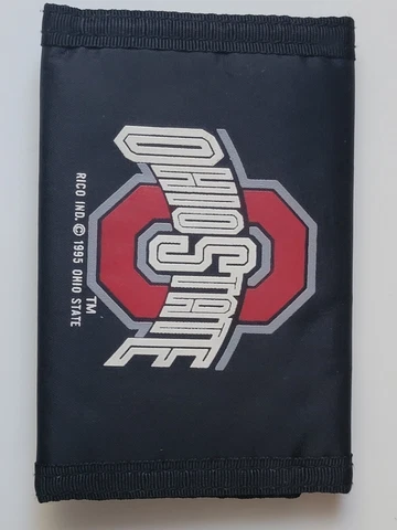 Vintage tri-fold nylon Ohio State wallet Cover