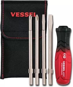 VESSEL Dual Tone Replacement Screwdriver JAPAN Set of 4 INTERCHANGEABLE Magnetic - Bild 1 von 6