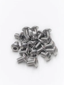 Edelstahl 4x6mm Knopfkopf Maschinenschrauben (20) HPI 94552 Traxxas 3939 - Bild 1 von 1