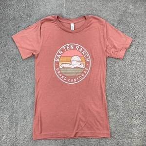 Grand Canyon National Park Womens T-Shirt Dusty Coral Pink Bar Ten Ranch AZ - Picture 1 of 12