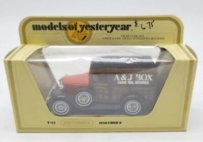 Matchbox Models of Yesteryear 1930 FORD MODEL A Y-22 A&J Box General In Box 1978 - Image 1 of 4