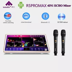 CA- InAndon R5PROMAX 18.5'' Karaoke Player,4IN1 Android 10,2TB ECHO 2.4/5.0WiFi - Picture 1 of 15