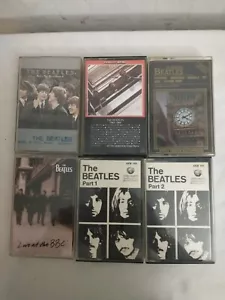 Lot of 6 VTG Beatles Cassette Tapes 1962-1966 Live at BBC Classical Rock n Roll - Afbeelding 1 van 6