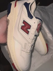 New Balance 550 Aime Leon Dore White Navy Red - Picture 1 of 4