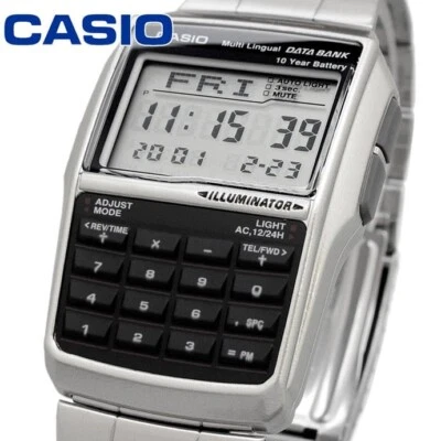 CASIO DBC32D-1A CALCULADORA BANCO DE DATOS Plata DBC32 10 años Batería de Japón Foto 1 de 4