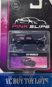 NEW Jada 1:64 Pink Slips - Black Jeep Wrangler - Collectors Box Die-Cast MOC NIP - Picture 1 of 9