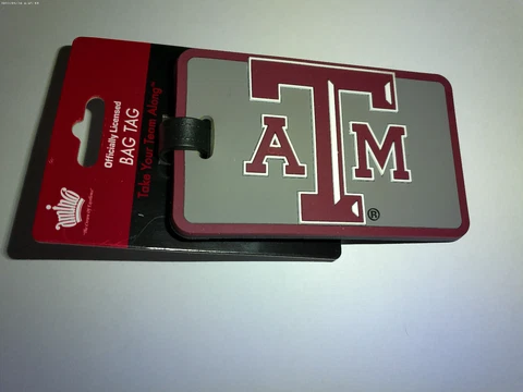 New with tag, Aminco International ATM Texas A&M University Bag Tag Luggage Tag Cover