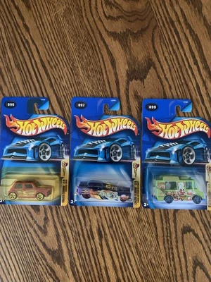 Hot Wheels 2003 Nº 096, 097, 099 payasos locos 2,3,5/5.  (3) Lote de coches Foto 1 de 4