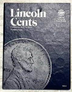 1909 - 1940 LINCOLN CENT BOOK ONE 40 Münze WEIZEN PENNY WHITMAN Sammlung Antik - Bild 1 von 8