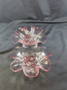 Vintage Mikasa Rosella Kabarett Relish Tablett 11" Rose Rosa Original Walther Glas - Bild 1 von 7