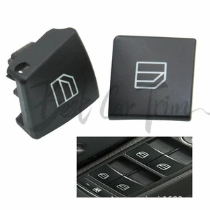 2x Driver Window Switch Repair Button Caps For Mercedes C E GLK W204 W212 X204 - Picture 1 of 5