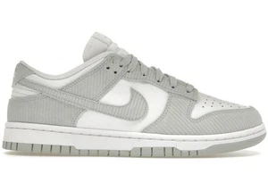 Size 6M/7.5W - Nike Dunk Low Light Silver Corduroy (Women's) FN7658-100 - Picture 1 of 1
