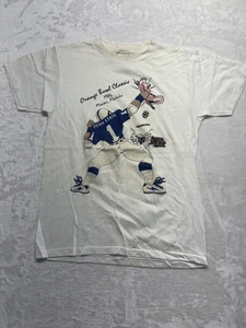 Camicia vintage Penn State Nittany Lions uomo grande NCAA calcio arancione ciotola anni 80 - Foto 1 di 14