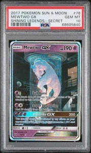 Mewtwo GX 78/73 PSA 10 Shining Legends Holo Gem Mint Pokemon TCG Flawless - Picture 1 of 12