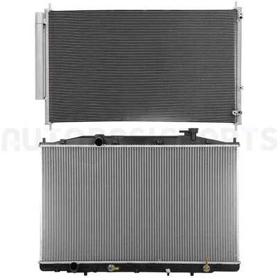 For 2011-2016 2017 Honda Odyssey Aluminum Radiator & AC Condenser Cooling Kit Foto 1 de 4