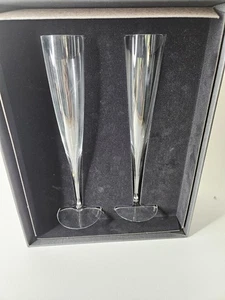 Waterford Trompeta Cristal Champán Flautas Conjunto En Caja Elegancia Colección 11" - Imagen 1 de 3
