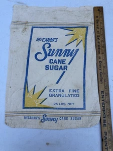Vintage McCahan Sunny Cane Sugar 25lb Bag Philadelphia 18 13 Good Housekeeping - Picture 1 of 5
