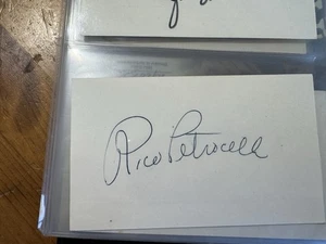 Rico Petrocelli Signed Index Card Autographed MLB Baseball Boston Red Sox - Picture 1 of 1