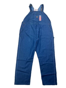 NEW Red Kap Men's Denim Bib Overall Size 54"X32" - Picture 1 of 24