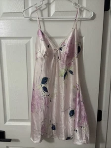 Jones New York Nightgown Floral Satin Midi Romantic Slip Dress size S - Picture 1 of 2