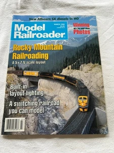 Model Railroader Magazine March 1996 Rocky Mountain Railroading MRC - Picture 1 of 2