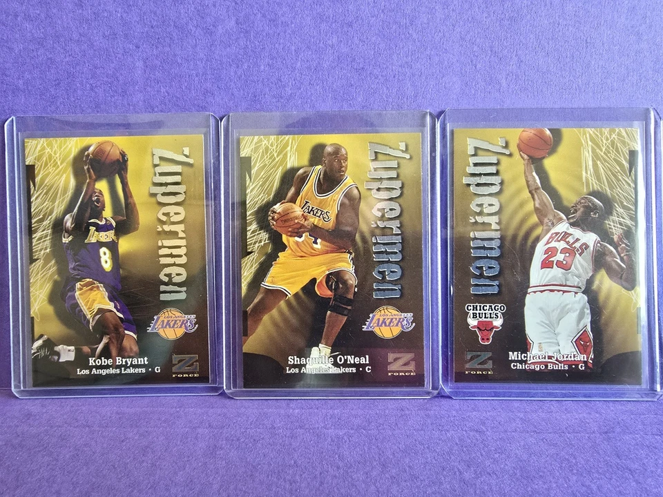 1998 Skybox Z Force Zuppermen Lot Kobe/Shaq/Jordan & More - Image 1 of 3