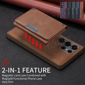 Schutzhülle für Samsung S24 S23 Ultra S22 Plus S21 S20 Flip Cover Wallet Etui - Picture 1 of 74
