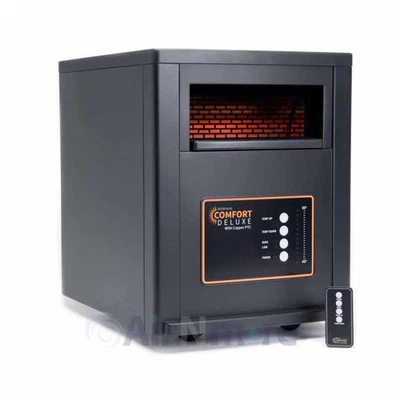 Comfort Deluxe by , with Copper PTC, Infrared Space Heater with Remote,1500W,... - Image 1 of 4