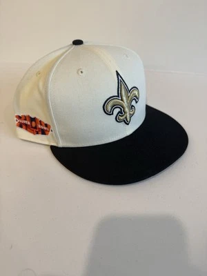 Редкая хромированная бейсболка New Orleans Saints New Era 59fifty нашивка 7 3/4 XLIV новая без ценников - Изображение 1 из 4
