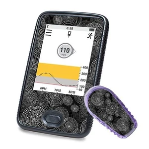 Aufkleber für Dexcom G6 Sticker (Receiver + Transmitter) - Black Circles | Di... - Picture 1 of 2