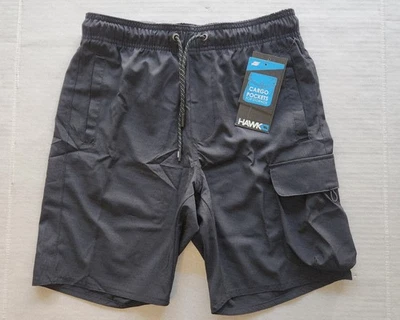 Pantalones cortos cargo Tony Hawk Apparel Lite Tech negros para hombre - Talla: pequeña Foto 1 de 4