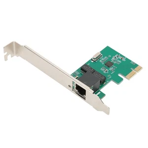 PCI-E Desktop Realtek 8111E One PorT Network Card 10/100/1000Mbps Gigabit Et NEW - Afbeelding 1 van 10