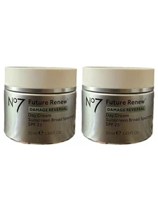 (Paquete de 2) Crema de día No7 Future Renew reversión de daños FPS 25 1,69 oz caducidad: 02/2026 - Imagen 1 de 4