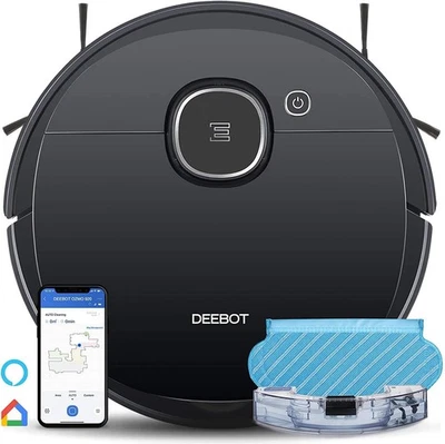 ECOVACS Deebot OZMO 920 2-in-1 Mopping Robotic Vacuum Cleaner Wi-Fi Smart App - Image 1 of 4