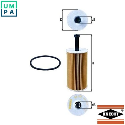 OIL FILTER OX 193D FOR PEUGEOT PARTNER/PATAGONICA/URBANA/MPV/ESCAPADE/FURGON - Image 1 of 4