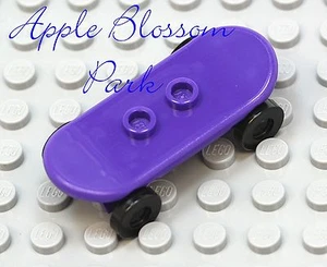 NEW Lego City Minifig PURPLE SKATEBOARD - Boy/Girl Minifigure Skate Board Toy - Picture 1 of 1