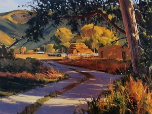 William Hook, "Winding Road", Poster, 18"h x 24"w Bild, unsigniert - Bild 1 von 3