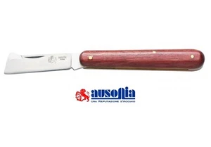AUSONIA COLTELLO INNESTO 17 CM CON MANICO IN LEGNO E LAMA ACCIAIO prima qualità - Foto 1 di 1