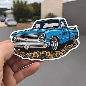 Blue C10 Chevy Ute sticker 3x2.5” - Picture 1 of 1