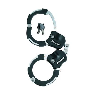 Master Lock Bicycle Cycle Bike Street Cuff Short Hardened Steel Silver - 7.6 MM - Image 1 of 4