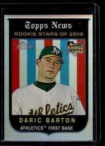 2008 Topps Chrome #C114 Daric Barton Heritage Refractor - Picture 1 of 2