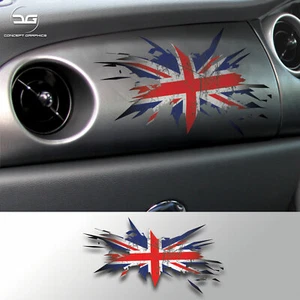 Union Jack Flag Dashboard Vinyl Decal Stickers Fits R53 Mini One Cooper S JCW  - Picture 1 of 2