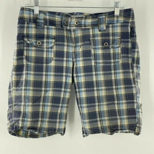 Columbia Sportswear Damen 6 Shorts Bermuda Wandern kariert blau 10" Schrittlänge Wandern - Bild 1 von 7
