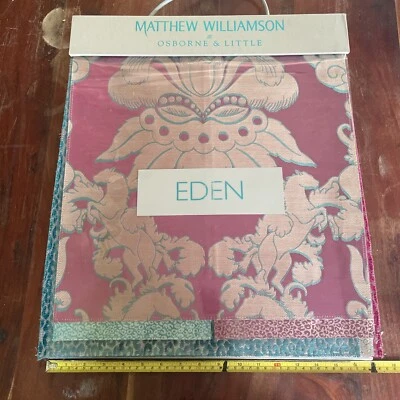 Large Matthew Williamson O&L Eden Fabric Book - 32 Swatches - Sewing, Crafting - Image 1 of 4