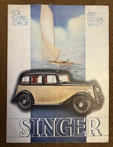 Singer 9 Bantam Brochure Genuine Service Workshop Manual Le Mans Tourer Saloon - Picture 1 of 4