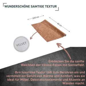 Klebefolie Samt karamell - Bild 1 von 1
