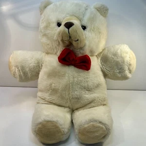 Gerber Tender Loving Care Bear Plush 21" TLC Teddy White Red Bow Stuffed Vintage - Picture 1 of 9