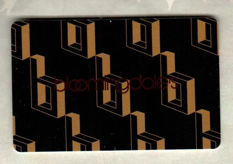 Tarjeta de regalo BLOOMINGDALE'S bloque negro y dorado "B" (2007) ( $0) Foto 1 de 1