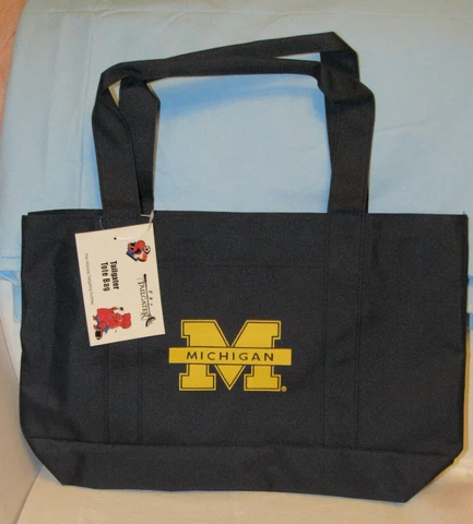 Universtiy of Michigan Wolverines Canvas Tote Bag Cover
