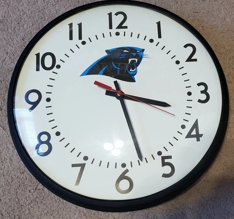 Carolina Panthers IP Clock Cover
